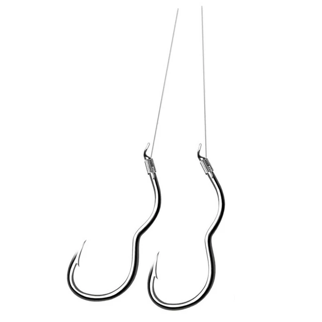 High Carbon Steel Fishing Hook with Fishing Line 12PCS Barbed Hook