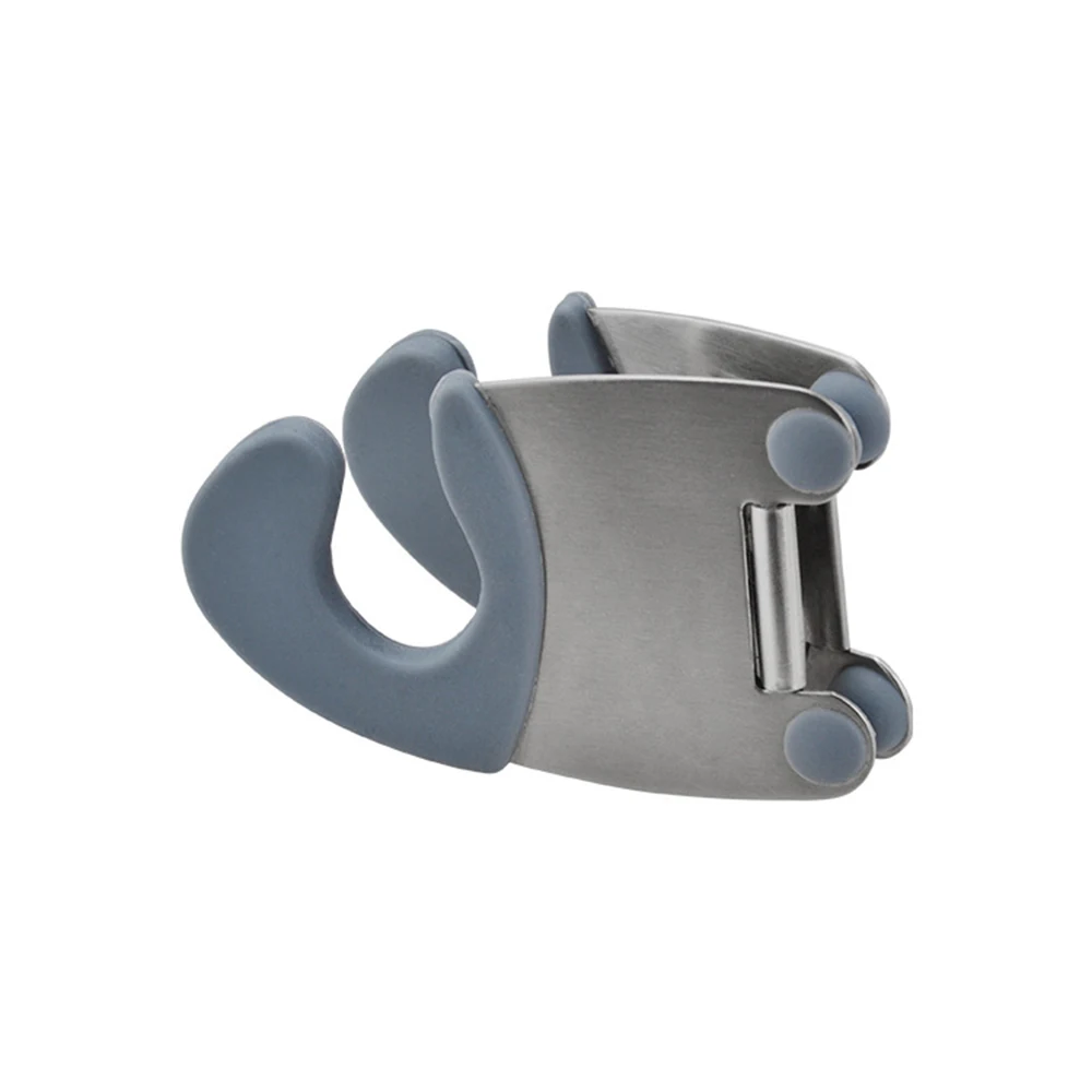 Stainless Steel Pot Side Clips Anti-scalding Spoon Holder Kitchen Gadgets Rubber Kitchen Gadgets Soup Pot Fixing Clip kitchen utensil holder kitchen accessories kitchen organizer kitchen tool kitchen holder clip silicone kitchen holder kitchen anti scald holder