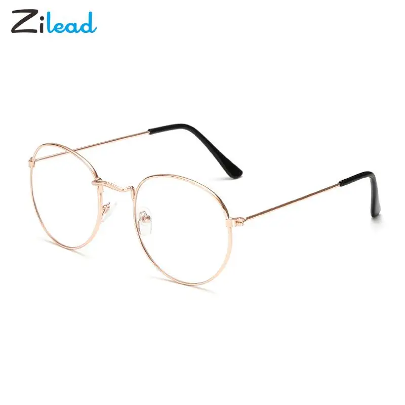 Zilead Women Men Reading Glasses Metal Round Frame Presbyopic Eyewear Prescription Optical Hyperopia Spectacles Diopter 0 to+4.0