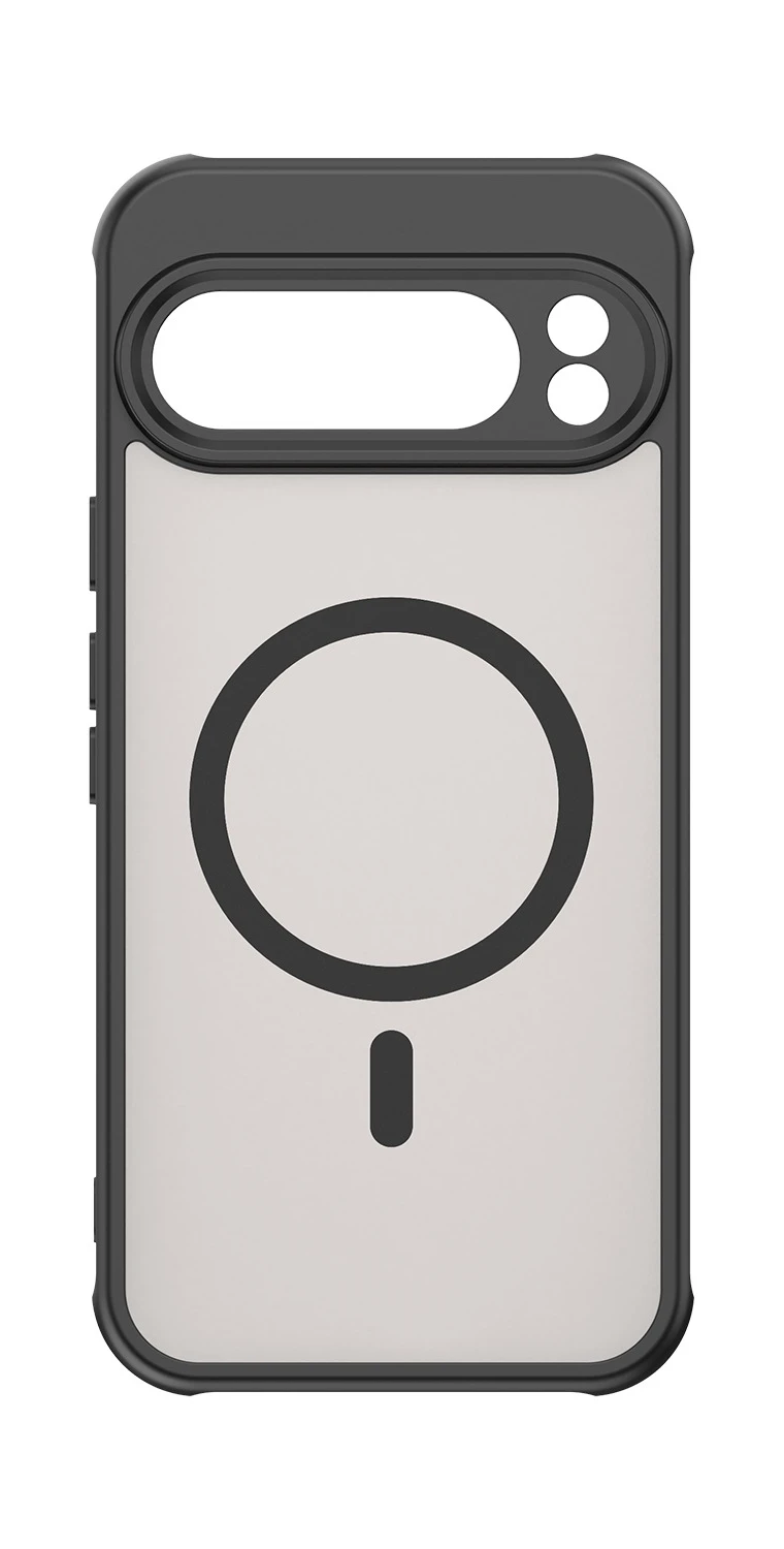 Magnetic Charging Matte Clear Shockproof Phone Case - Translucent Frosted Cover