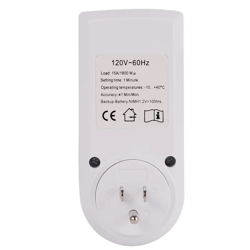 SINOTIMER TM515 LCD Display Digital Weekly Programmable Electrical Wall Plug-in Power Socket Timer Switch Outlet Time Clock 220V 110V AC - Image 6
