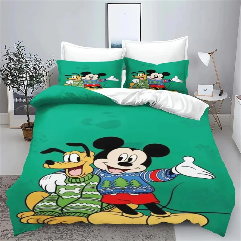 

Duvet Cover Mickey Minnie Mouse Cute Couple Single Double Full Size King Size Bedding Set Gift Kids Gift Room Decoration