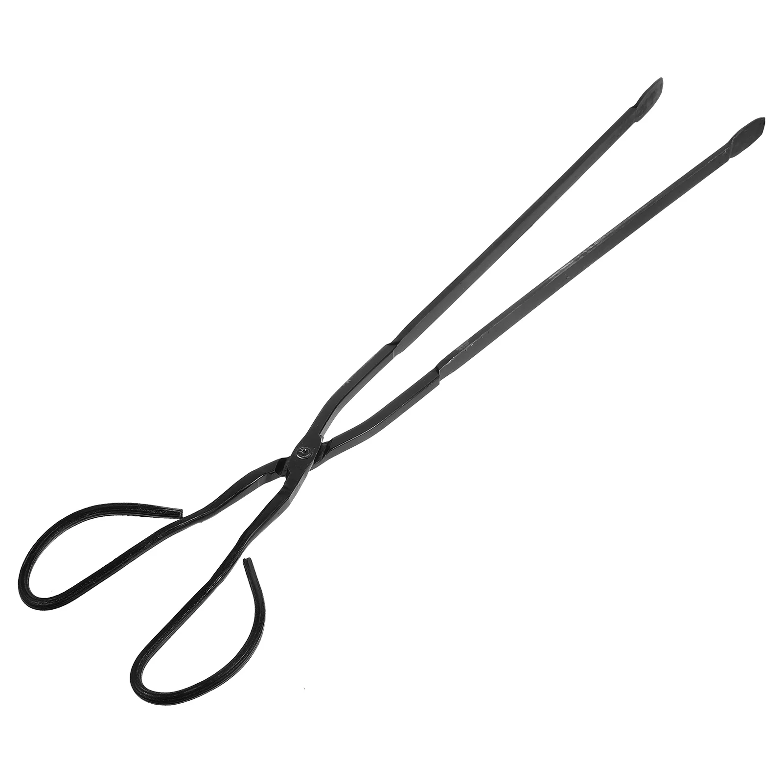 Long Handle Tong Fireplace Tool Portable Charcoal Clamp Outdoor Bbq Camping Firewood Grabber Kitchen Dining Utensils Coal Clip
