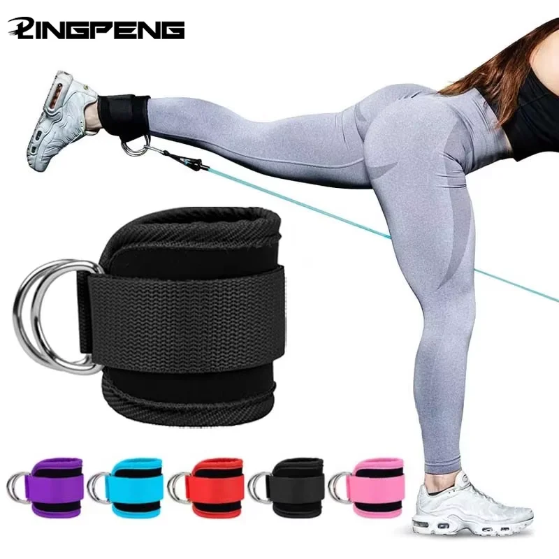 Fitness Gantry Ankle Buckle Training Device Double D Tension Foot Ring Legging Strap Ankle Accessories ankle straps