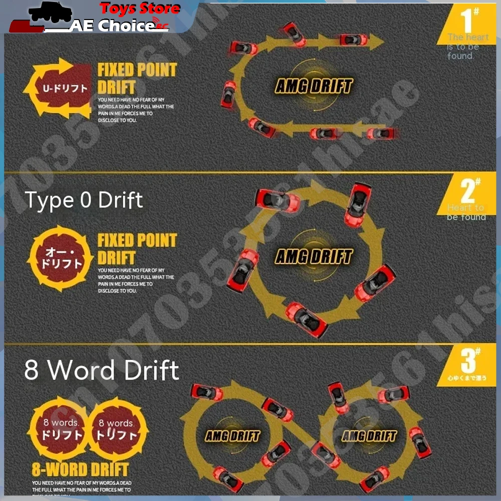 LDRC LD1803 NXS Drift Car RTR 1/18 2.4G 2WD ESP Gyroscope RC Car Drift Vehicles LED Lights Full Scale Controlled Model Toys 2