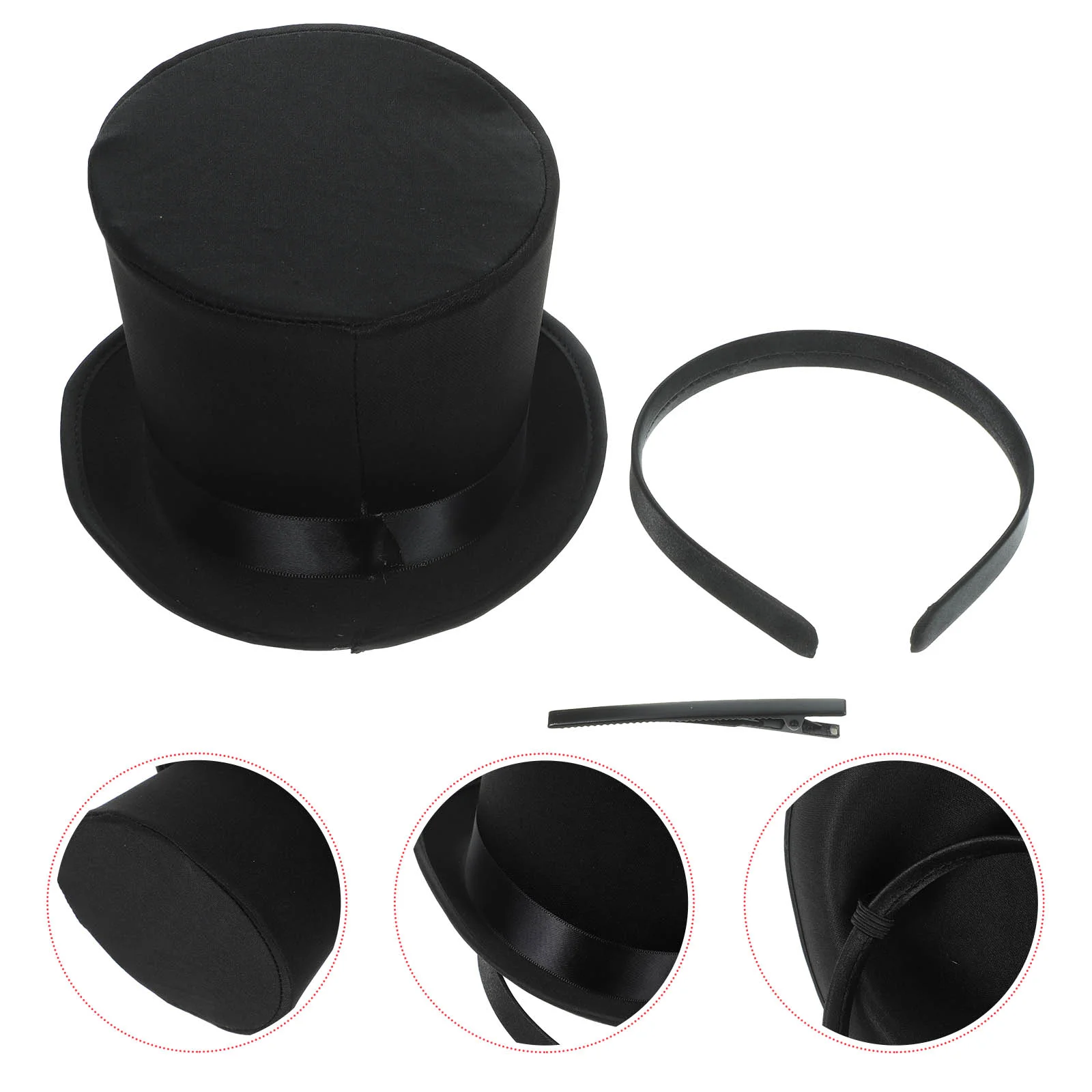 The Outfit Banquet Hat Party Prom Hair Accessories Headband (black) Tea for Women Fascinator Headpiece Cap Fascinators Miss 3