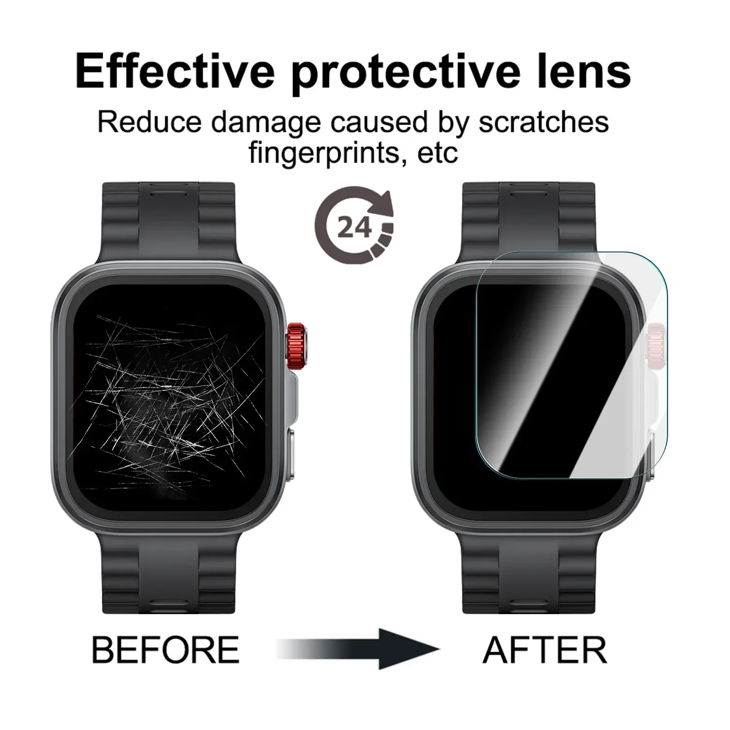 Easy to Install Screen Protectors For Huawei Watch Fit 4Pro Smartwatch Tempered Glass Anti Scratch Glass Films for Fit 4 Pro