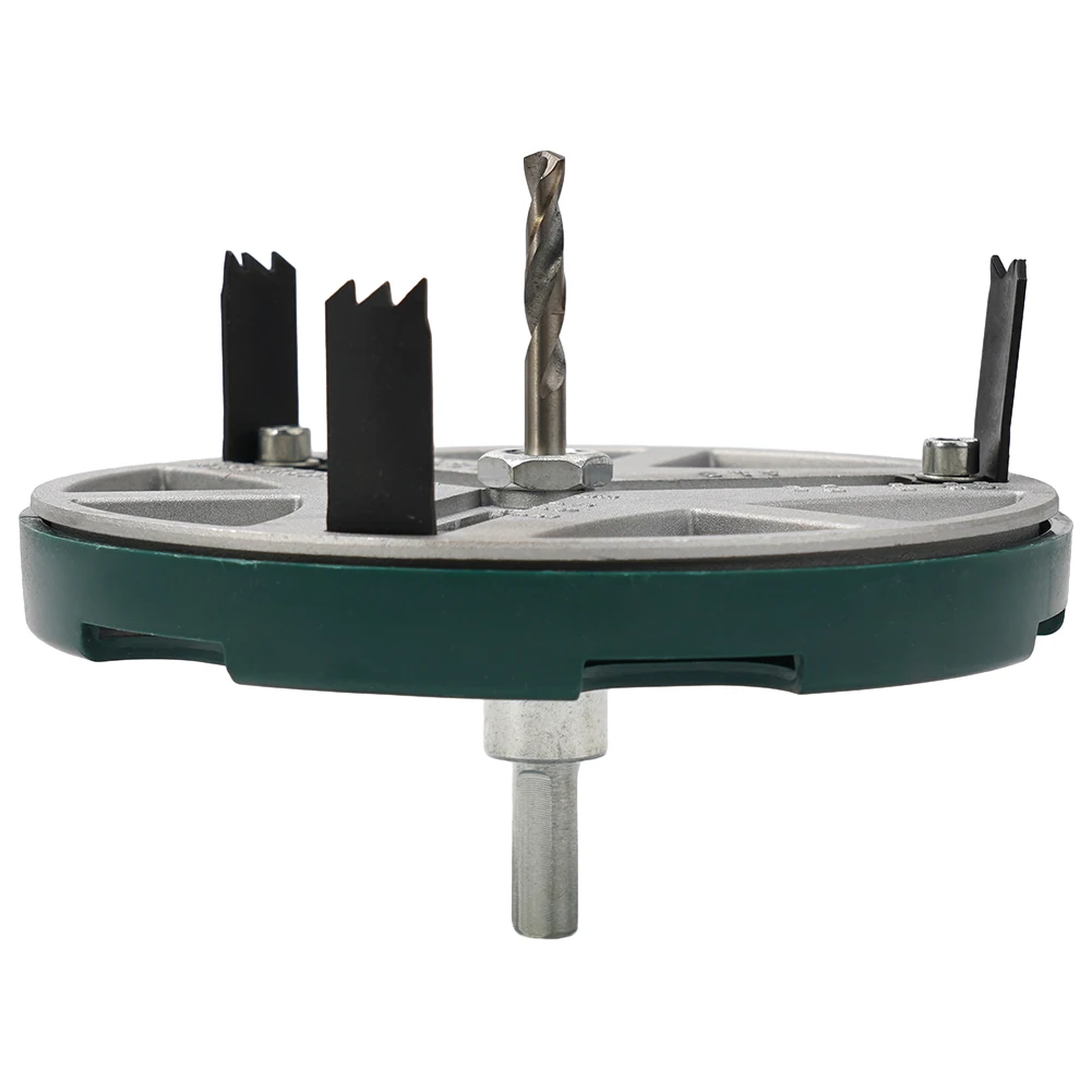 

45 To130mm Adjustable Hole Saw Triple Cutte Straight Round 30mm Depth For Woodworking Spotlight Plastic Speaker Openings Tools