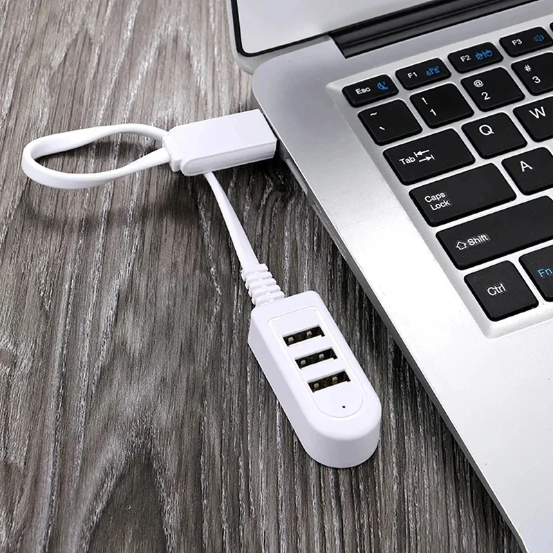 1-4pcs 3In1 USB Splitter Socket Multi-function 3A Charger Converter USB Port Hub Digital Data Cables Accessories Extension Cable 5