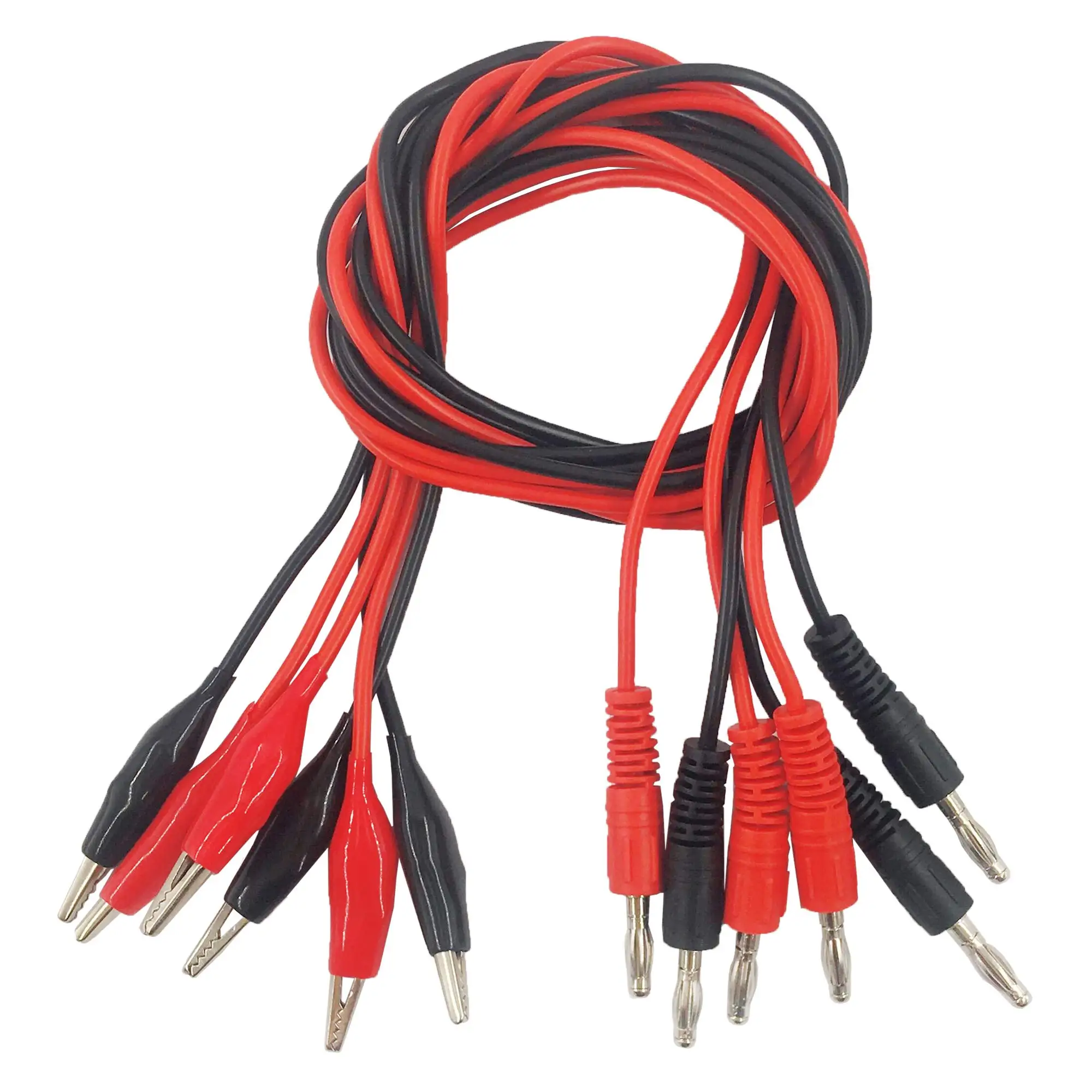 Alligator Clips Test Clip Test Leads Test Lead Cable Test Lead Wire Test Cable Lead Test Cable Test Cable Connector Test Probes Electrical Test Wire Electric Test Clamp Test Hooks Clips Electrical Clamp USB Test Leads Multimeter Pen Alligator Clip Adapter 1Pcs 4MM Dual Alligator Clip to Banana Connector Oscilloscope Test Probe Cable 1M 3FT Red Black
