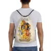 Custom The Lion King Characters Drawstring Bags Men Women Lightweight Sports Gym Storage Backpack 5