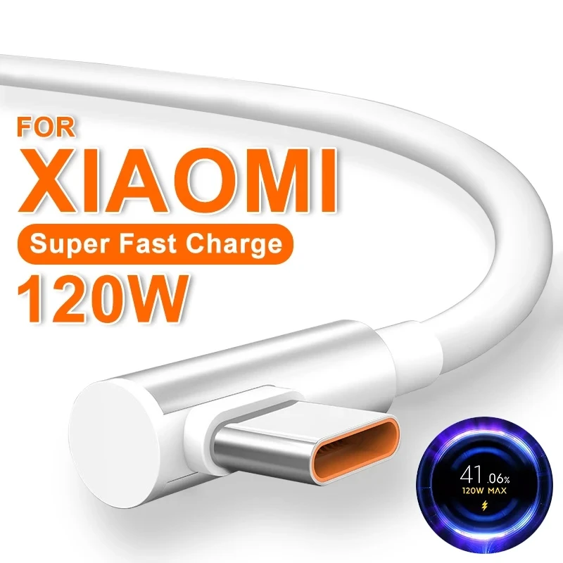 120W Fast Charger For Xiaomi 14 13 12 11 Pro Ultra Lite USB A To Type C Quick Charging Phone Cable Redmi Note 12 Accessories