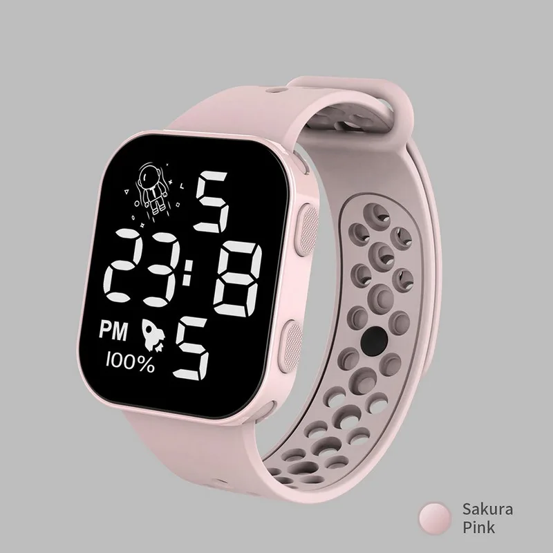 2022 Fashion LED Digital Watches Men Female Clock HD Square Dial Electronic Wrist watch For Women Kids Watches Relogio Feminino 