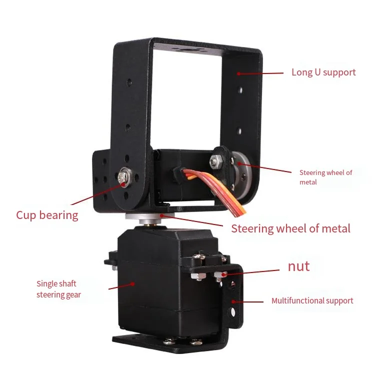 2 Dof Metal Gear Gimbal Bracket Robot Arm DIY Smart Accessories Servo MG996 Programmable DIY Kit Arduino Robot Arm Education