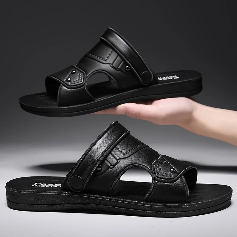 الصيف الرجال الصنادل الترفيه أحذية الشاطئ الذكور ع...
