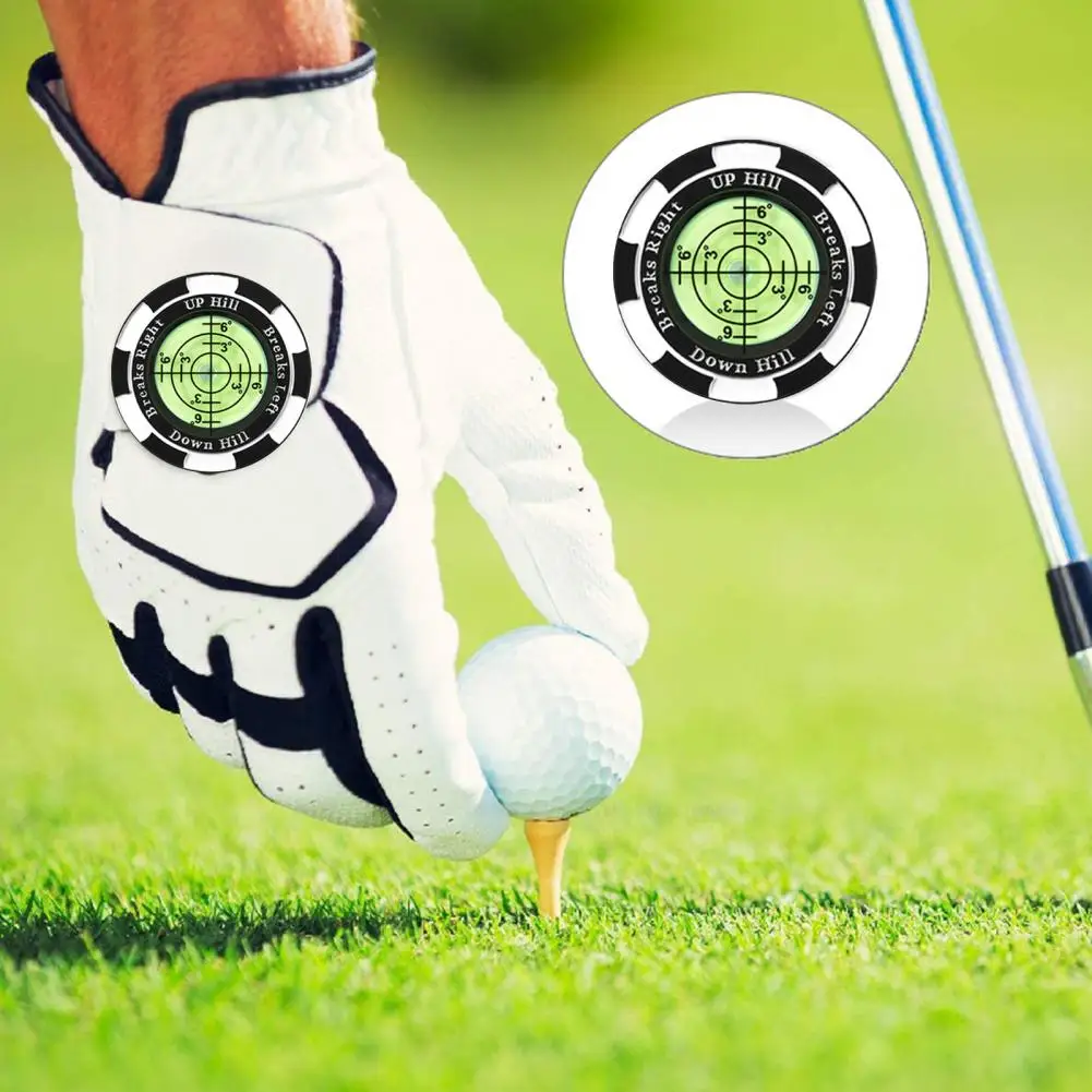 Golf Ball Marker with High Precision Portable Putting Green Reader Golf Marker Clip Professional Training Aid Accessories Golf Ball Mark