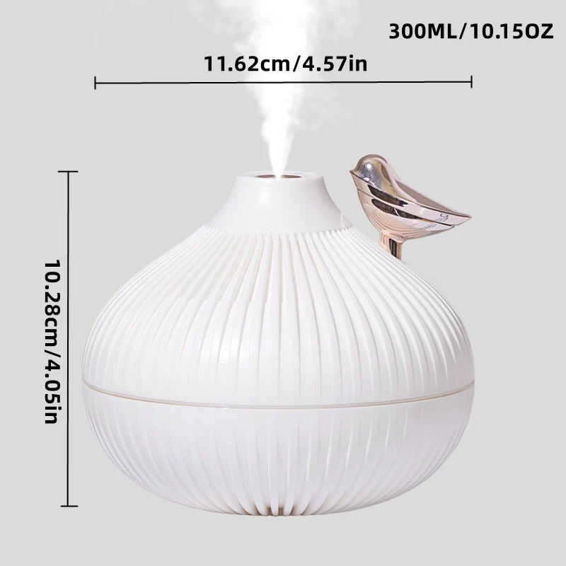 300ml USB Air Humidifier, Small Onion Style Humidifier With Night Light, Atmosphere Light, Mini-size USB Air Humidifier For Home 6