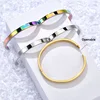 6MM Simple Woman's Bangles Cuff Stainless Steel Gold Rose  Black Blue Silver Color Bracelet Wristband Charm Jewelry 2