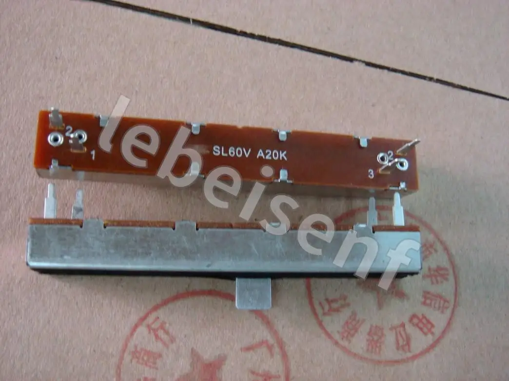 

4pcs for PAKY MX-82D Mixer Single joint Straight Slide Potentiometer A20K SL60V / Handle Length 8MMB