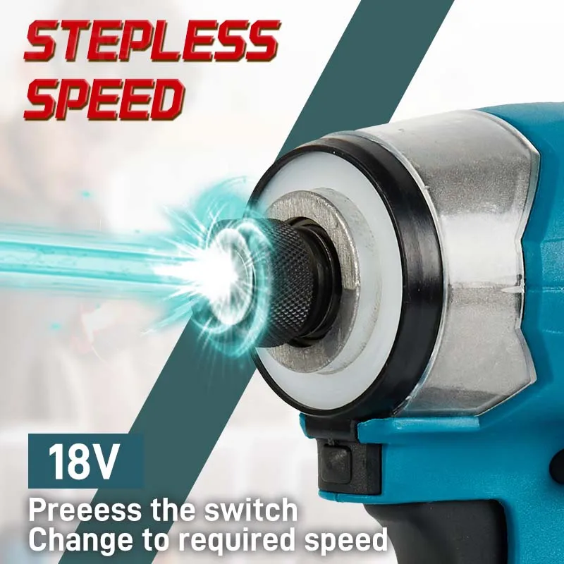 Makita DTD173 brushless screwdriver, 18V rechargeable electric screwdriver, multifunctional screwdriver, electric drill 2
