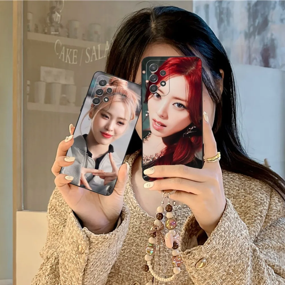 Kpop Itzy Ryujin Mobile Cell Phone Case For Samsung Galaxy A91 70 54 53 52 34 24 21 Note 20 10 M54 Plus Ultra 5G Black Cover