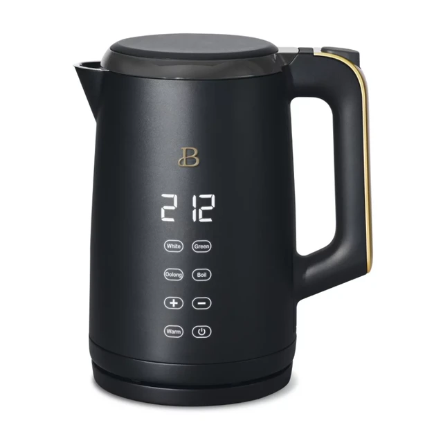 1.7 Liter One-Touch Electric Kettle, Black Portable Kettle Self