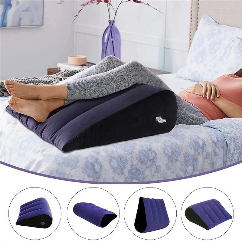 Inflatable Travel Pillow Multifunctional Body Pillow Lumbar Yoga Pillow