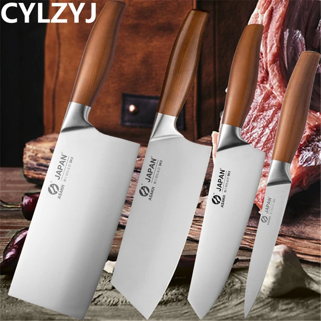 Cuchillo de deshuesar de acero inoxidable, cuchillos japoneses para  pescado, cuchilla para carne hecha a mano, herramienta para cortar carne,  frutas y verduras - AliExpress