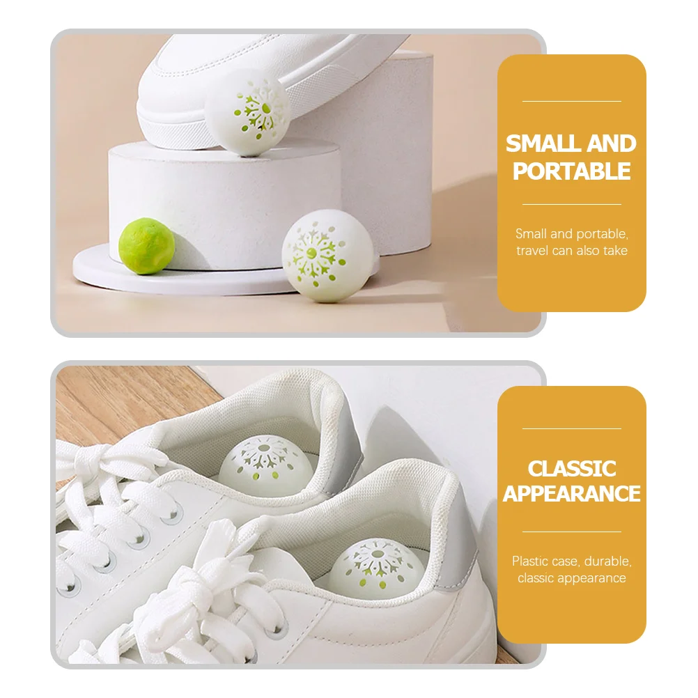 18 Pcs Shoe Deodorant Ball Shoes Deodorizer Balls Vent Air Fresheners for House Gym Bag Accessories Small