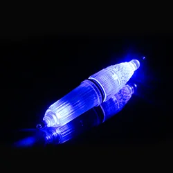 Underwater LED Luminous Fishing Light - Dual Light Waterproof Nighttime Fish Attractor (Blue)