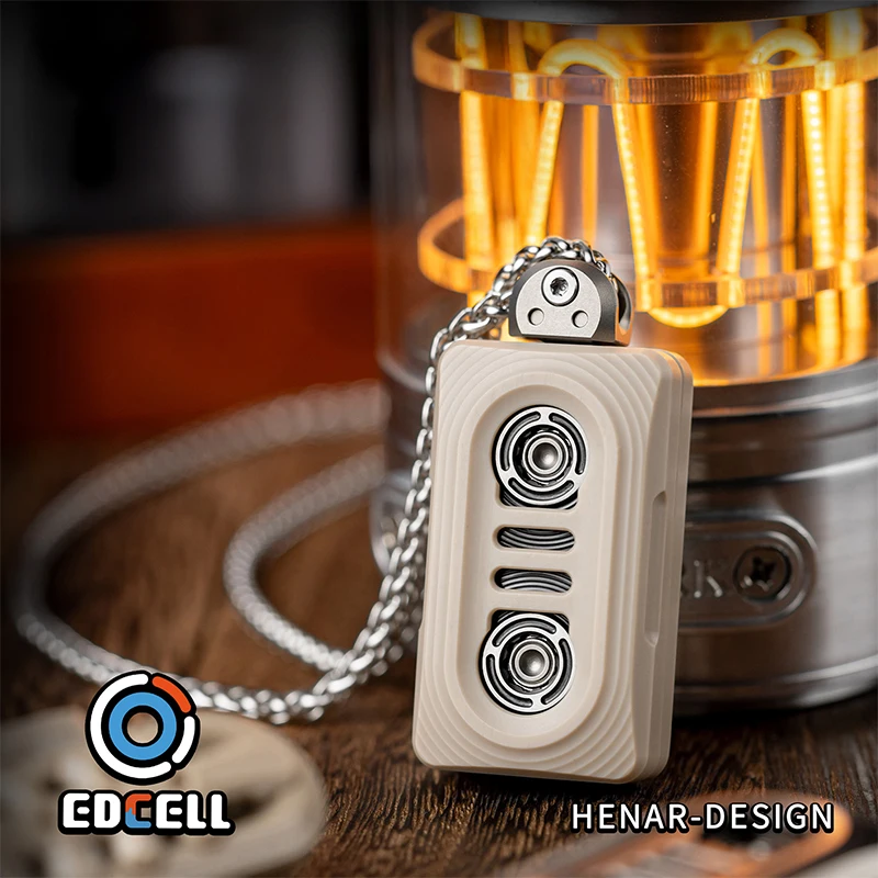 EDCELL TapeDrive Titanium Brass Fidget Toys Metal Fidget Toy