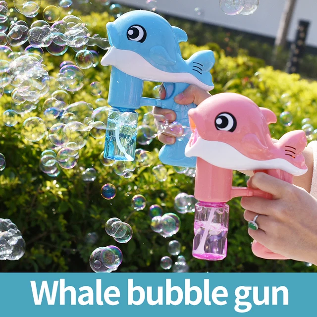 Fully automatic whale bubble gun, essential for outdoor bubble fun, perfect gift for boys and girls for Christmas, outdoor toy