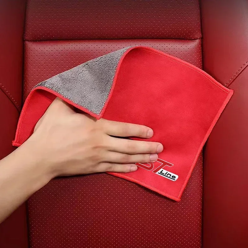 Microfiber Towel Microfiber Cleaning Cloths Microfiber Car Towel Microfiber Towels Microfiber Washing Towel Car Drying Towel Drying Cloth Glass Cleaning Towel Car Microfiber Cleaning Towel Car Drying Towel Auto Washing Tools For Ford ST Line Focus Mk4 MK3 4 EDGE Puma Fiesta Mondeo MK5
