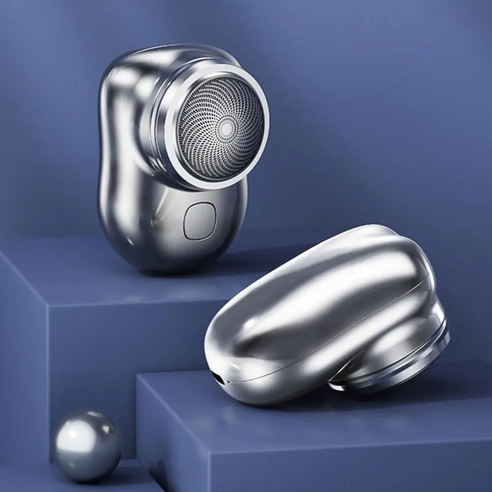 마이크로 쇼크 모터 장착 샤워 안전 면도기, 고속 저소음 전기 면도기 세트, 충전식 휴대용 미니 남성용