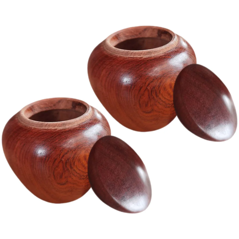

2 Pcs Wooden Airtight Jar Mini Small Keepsake Urns For Human Ashes Adult Female Portable Cremation Mini Keepsake
