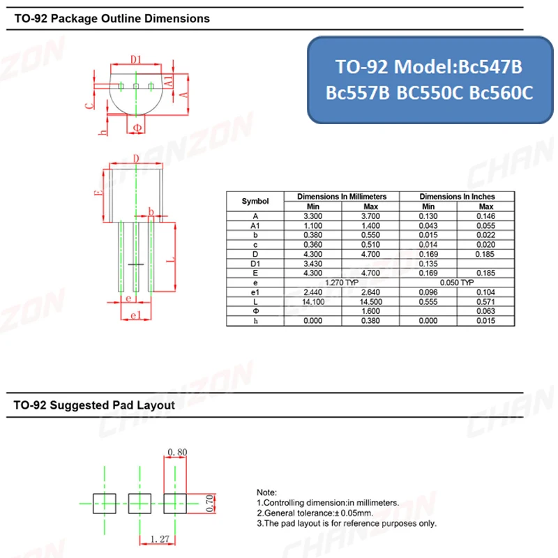 BC547 Transistor - Versatile NPN/PNP Bipolar Junction Transistor (BJT