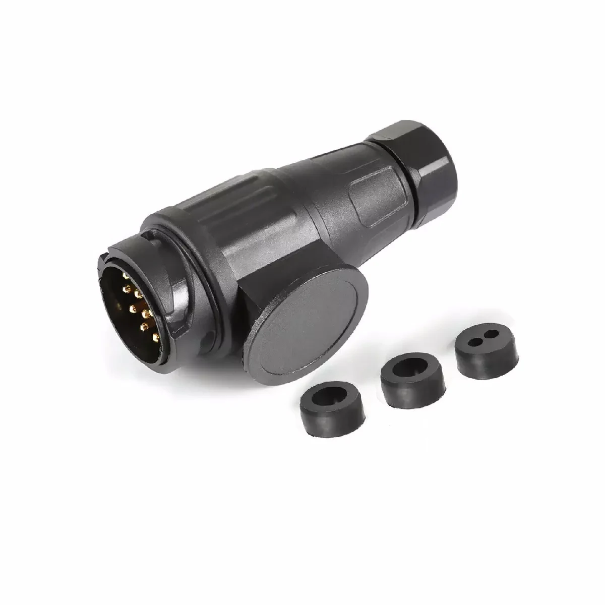 12V 13 Pin Trailer Plug Durable 13 Pole Electrical Caravan Wiring Connector Towing Bar Socket Adapter Car Truck RV trailer plug adapter trailer socket trailer plug socket trailer plug