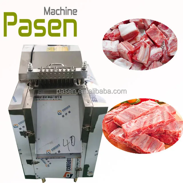 stainless steel frozen meat bone cube dicer machine fresh beef lamb mutton meat cutting machine frozen Beef leg dicing machine 4