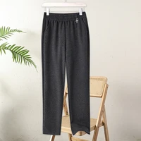 Casual Autumn Pants Daily Fashion Office Fashion Brand Elastic Waist Pants Plus Size Women's Plus Size Spring Pants - Image 2