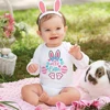 My First Easter Baby Romper Newborn Holiday Bodysuit Bunny Printed Long Sleeve Clothes Ester Party Boys Girls Outfits Jumpsuit 1