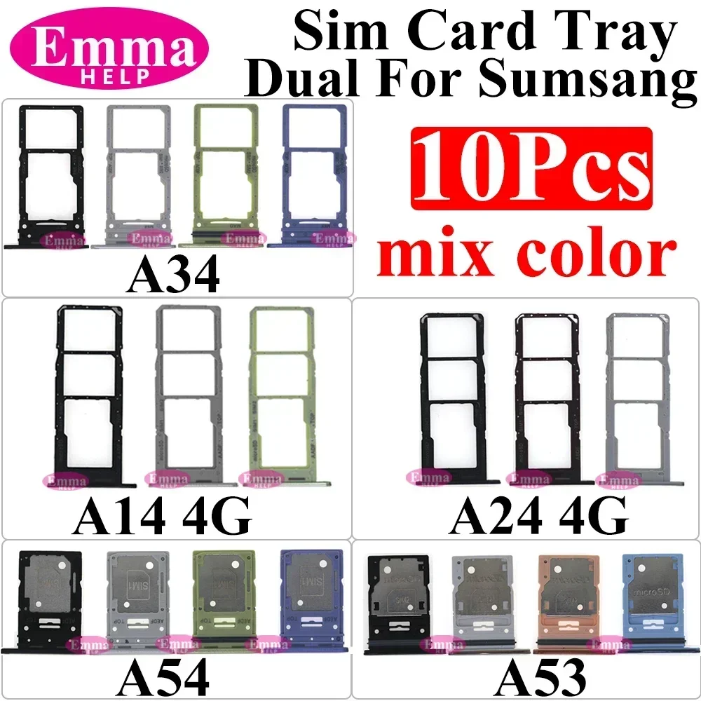 삼성 Sim 카드 리더 홀더 용 카드 전화 어댑터 서랍 SIM 카드 트레이 홀더 슬롯 A10s A20s A21s A22 A14 A52 A24 A72 A54
