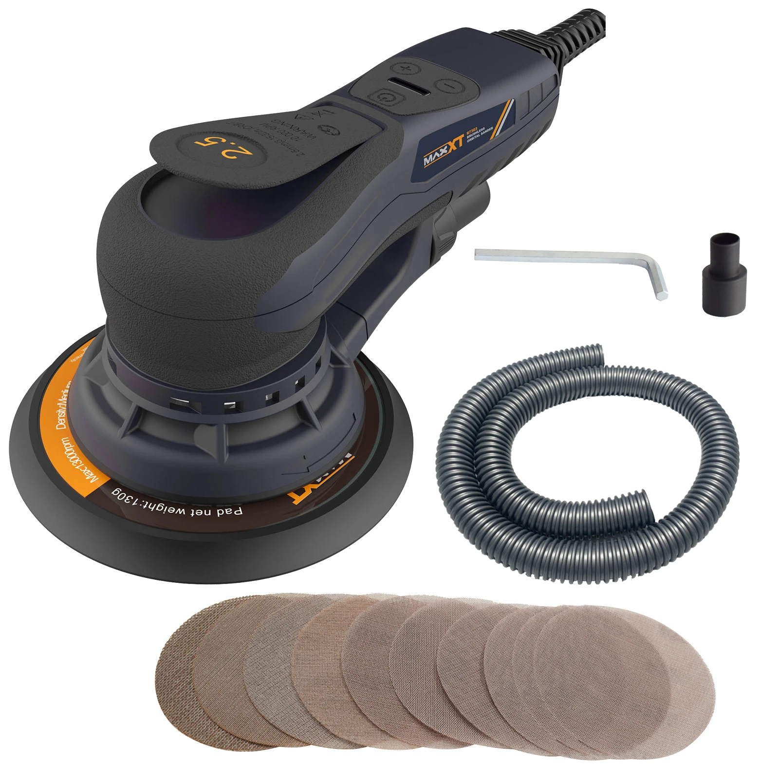 MAXXT 6-inch Wall Grinder Motor Multifunctional Car Polishing Machine Angle Wood Sanding Machine Vacuum Sanding Machine Putty 2