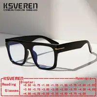 Grand carré Anti lumière bleue lunettes de lecture hommes femmes classique concepteur clair presbyte lunettes Prescription lunettes optiques 1