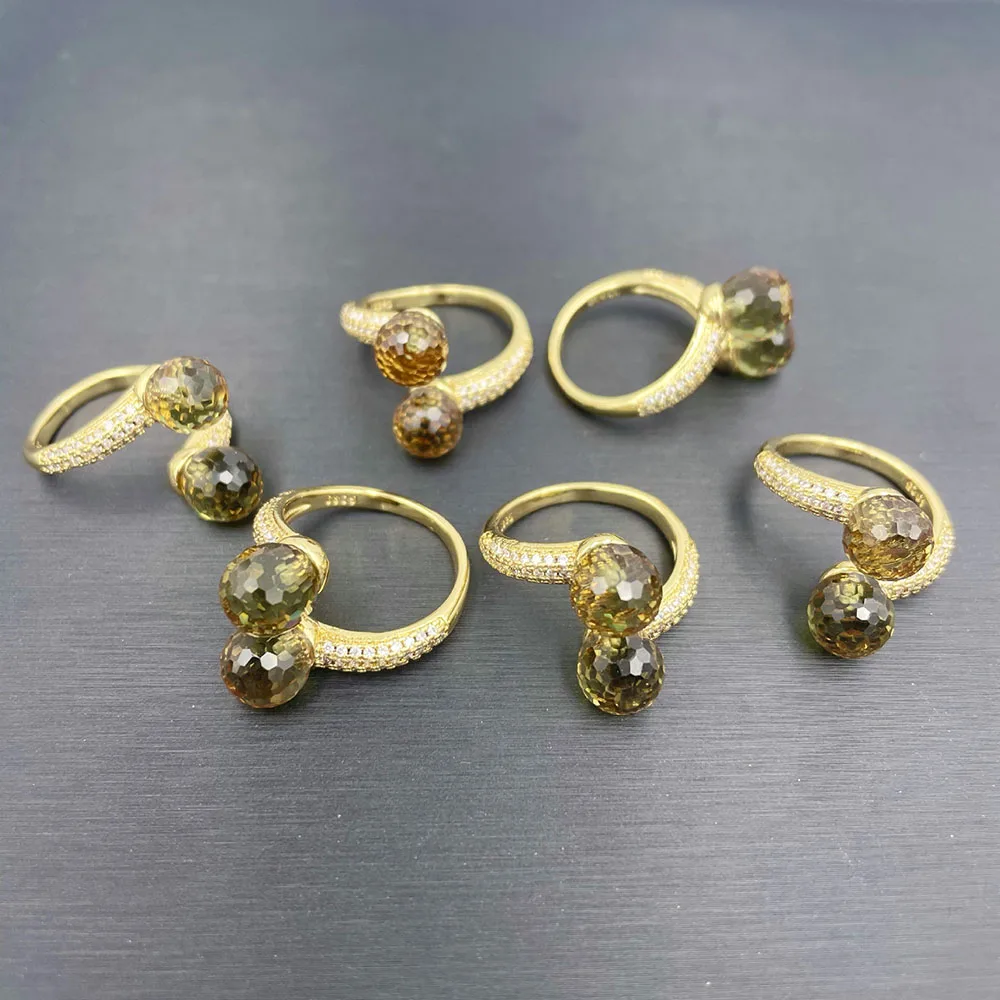 Zhen-D Gioielli Stravagante Zultanite Veneziano Pietra Strass Anello Di Barretta Partito Regolabile Bigiotteria Donna Uomo