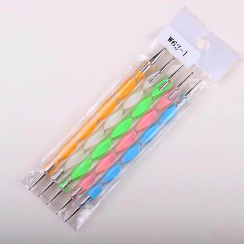 5Pcs Spiral Indentation Pen New Double Head Carving Sculpture Sculpting Tools Art Craft Pottery Clay Dolls Tools