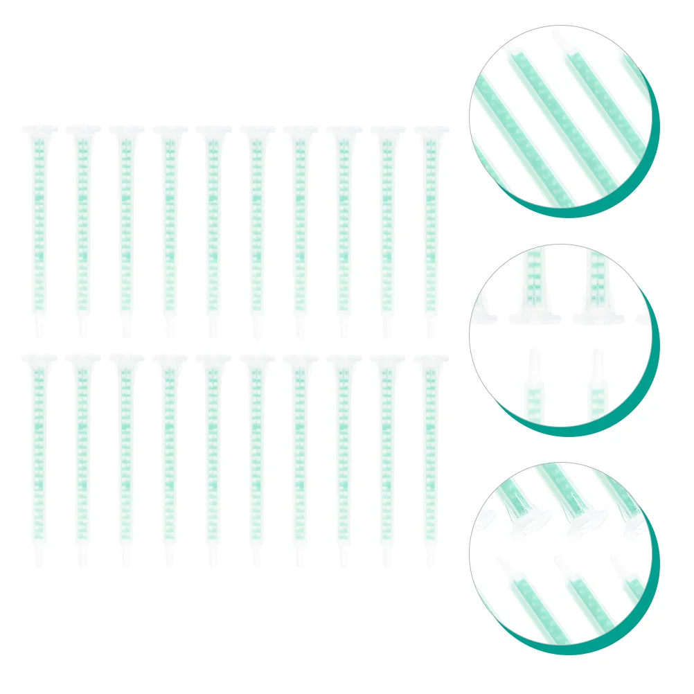 

30 Pcs Mixing Dispensing Hose Gel Gun Accessories Glue Applicator Resin Stirrer Epoxy Mixer