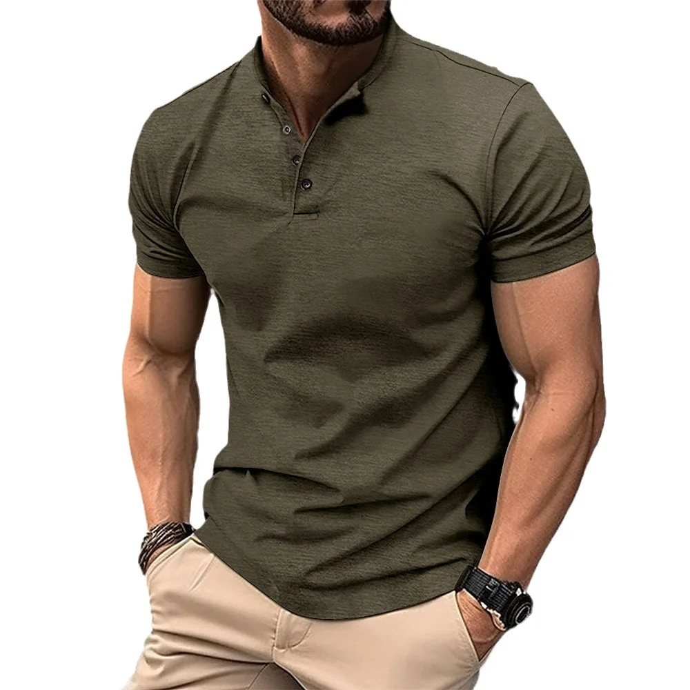 Mens Casual Short Sleeve Slim Fit Tee Shirt