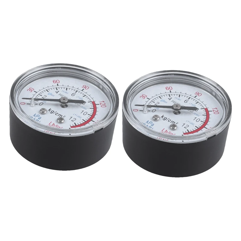 

2X Круглый циферблат диаметром 0-180 Psi 13 мм 1/4BSP, черный