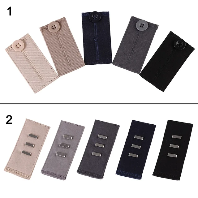 Acheter 1 pièce de pantalon en jean, extenseur de taille, bouton d'extension  de ceinture, réglage élastique, bouton de taille, boucle d'extension de  ceinture