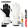 Men Women Ski Gloves Winter Warm Windproof Waterproof Touch-Screen Fleece Non-slip Snowboard Snowmobile Cycling Skiing Gloves 1